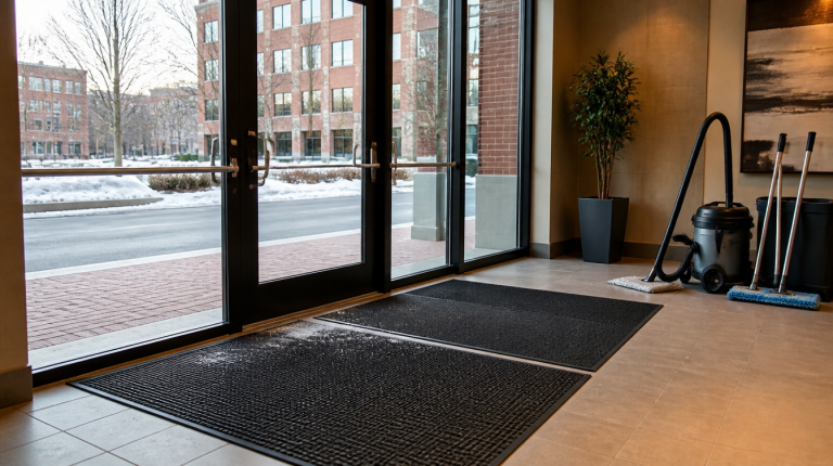 Winter Office Cleaning in Greater Boston: An Entryway and Floor Plan